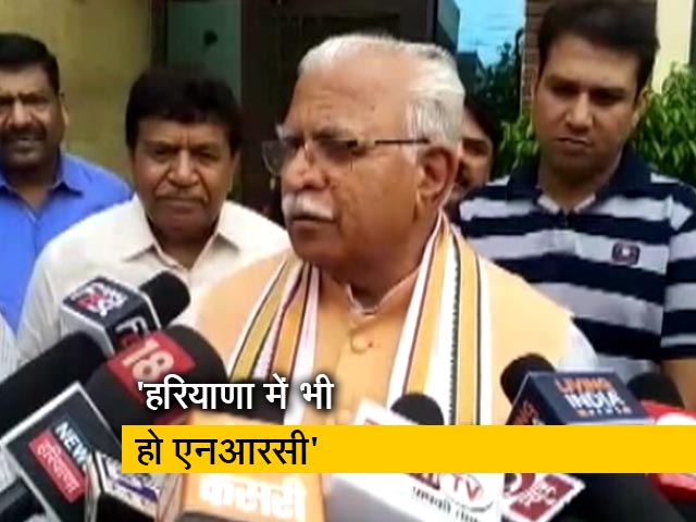 मनोहर लाल खट्टर ने हरियाणा में की NRC की मांग