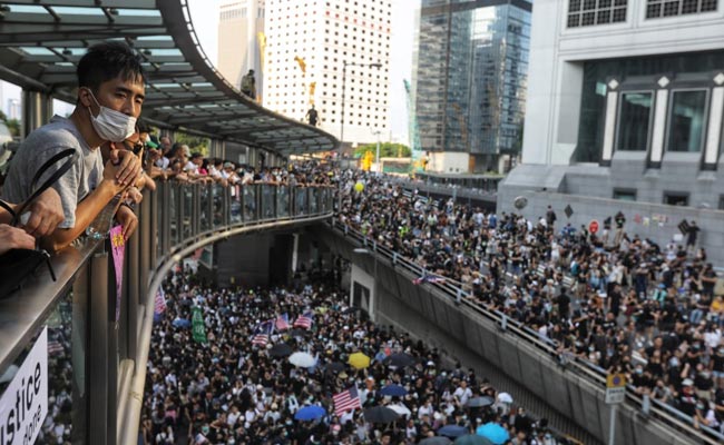 Hong Kong Protesters Ask Trump To "Liberate" City, Sing US Anthem