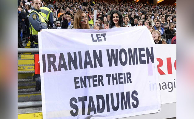 Iran Football Fan, Held For Entering Stadium, Sets Herself Ablaze, Dies
