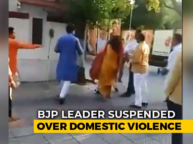 Delhi BJP Leader Seen Slapping Wife, An Ex-Mayor, At Party Office