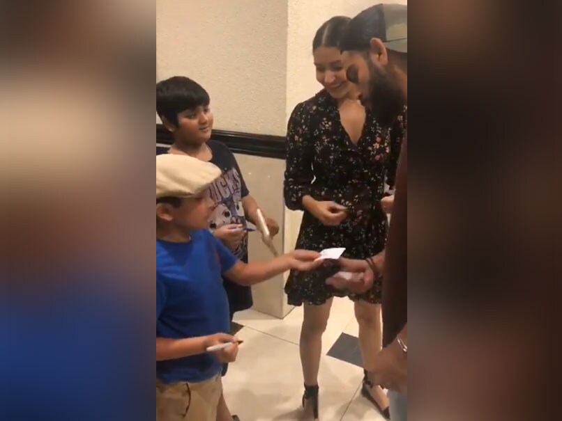 Virat Kohli Takes Autograph of 7-Year-Old Fan, Leaves Anushka Sharma Amused. Watch Virat Kohli Takes Autograph of 7-Year-Old Fan, Leaves Anushka Sharma Amused. Watch