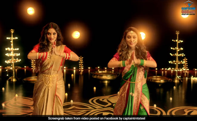 MPs Nusrat Jahan And Mimi Chakraborty's Dance Tribute To Maa Durga Is Viral