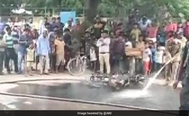 Delhi Man Allegedly Sets Motorbike On Fire After Police Issues Fine