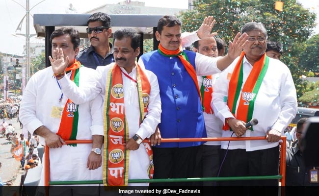 Posters Of Devendra Fadnavis Blackened Ahead Of His Rally In Kolhapur
