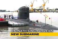 Khanderi, India's 2nd Scorpene Submarine, Commissioned By Rajnath Singh Khanderi, India's 2nd Scorpene Submarine, Commissioned By Rajnath Singh