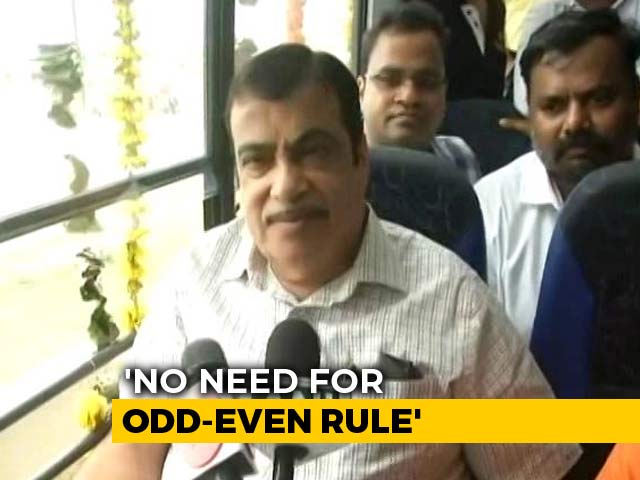 "No Such Need": Nitin Gadkari On Delhi's Odd-Even Scheme