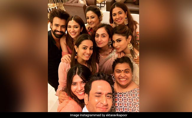 On Ganesh Chaturthi, Ekta Kapoor Invited Mouni Roy, Anita Hassanandani And Others Over To Celebrate