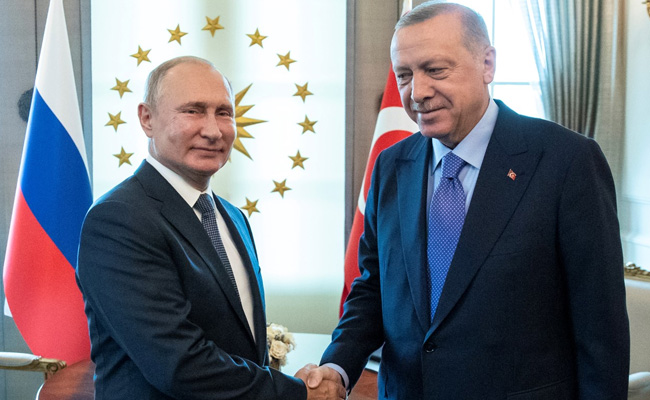Vladimir Putin Invites Turkey President To Russia Amid Syria Offensive