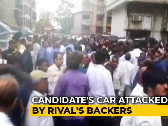 Ex-Maharashta Minister's Supporters Attack BJP Candidate's Car In Mumbai
