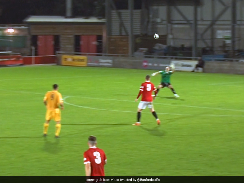 Watch: Player Scores Off An Unbelievable Header From Inside His Own Half