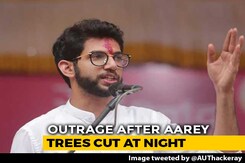 "In Cover Of The Night, Shame": Aaditya Thackeray On Aarey Tree-Cutting "In Cover Of The Night, Shame": Aaditya Thackeray On Aarey Tree-Cutting