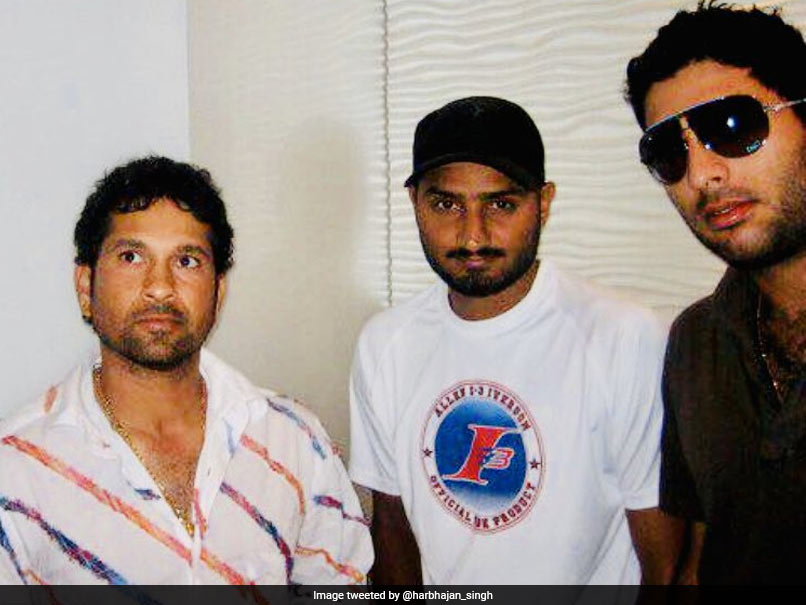 Sachin Tendulkar Trolls Yuvraj Singh In Harbhajan Singh's Throwback Picture