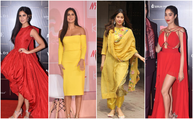 First In Red, Now In Yellow, Katrina Kaif And Janhvi Kapoor Set Style Goals