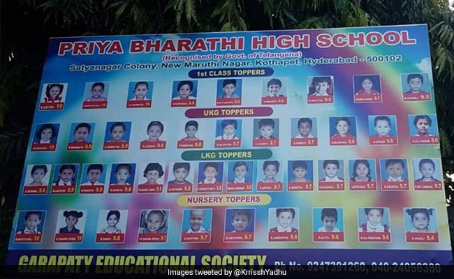 Hyderabad School Flaunts Nursery 'Toppers' In Ad, Twitter Users Aghast