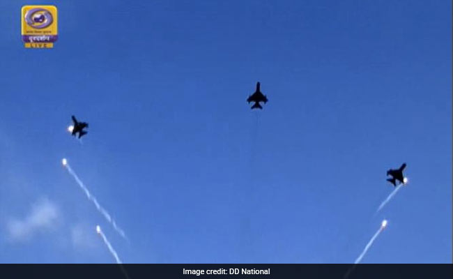 Abhinandan Varthaman Leads MiG-21 Bison Formation At Air Force Day Flypast