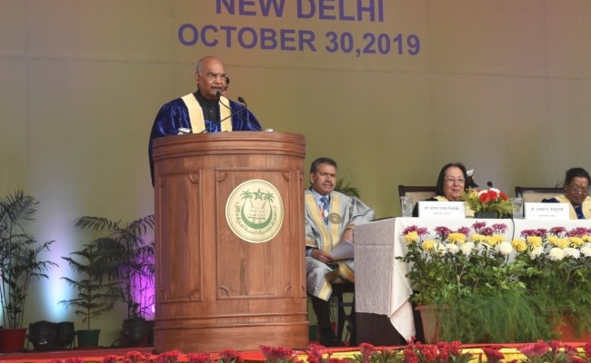 Need For 'University's Social Responsibility (USR)': President Kovind At Jamia Convocation