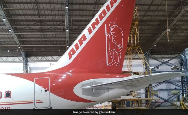 On Gandhi Jayanti, Air India Paints Image Of Mahatma Gandhi On Aircraft