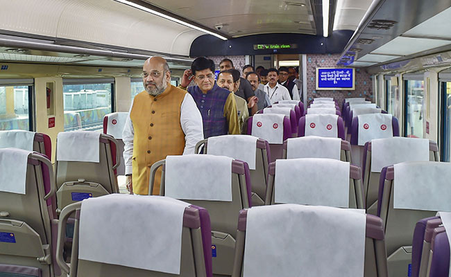 "Big Gift For J&K Development": Amit Shah Flags Off Vande Bharat Express