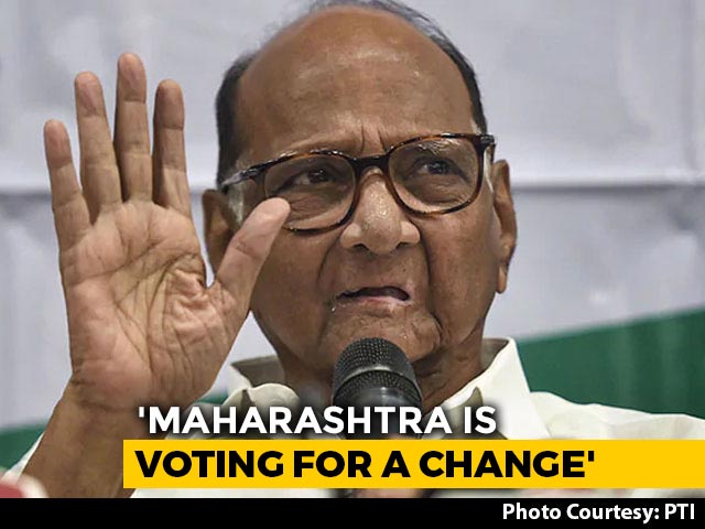 "Maharashtra Voting For Change," Says NCP's Sharad Pawar