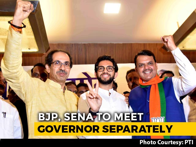 BJP, Sena To Meet Governor Separately: Sources Amid Power-Sharing Tussle