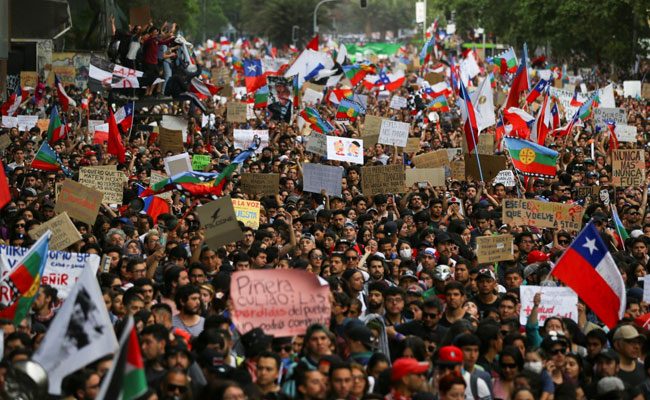 "Historic Day": Santiago Governor Tweets As 1 Million March Into Chile City