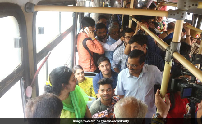 Arvind Kejriwal Takes Bus Rides For Feedback On Free Travel For Women