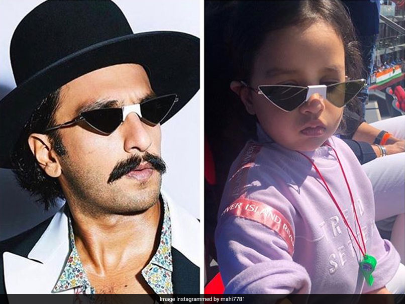 MS Dhoni Amused As Ziva Spots Ranveer Singh Wearing Similar Sunglasses