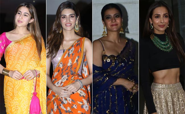 From Sara Ali Khan And Kajol To Malaika Arora And Kriti Sanon, Bollywood's Diwali Style Is Lit