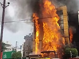 Fire Engulfs Hotel In Indore, Miraculous Escape For Guests Fire Engulfs Hotel In Indore, Miraculous Escape For Guests