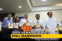 In Shiv Sena Poll Manifesto, Aid For Farmers, Promise For Meal At Rs. 10 In Shiv Sena Poll Manifesto, Aid For Farmers, Promise For Meal At Rs. 10