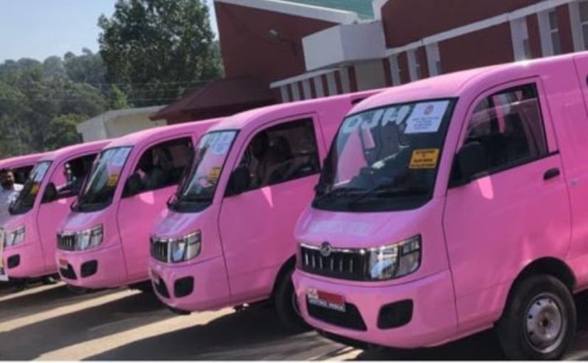 Special Pink Vehicles For Female Passengers Launched In Rajouri, J&K