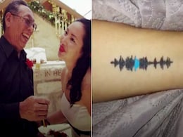 Woman Honours Father With Talking Tattoo. Watch Woman Honours Father With Talking Tattoo. Watch