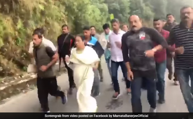 Watch: Mamata Banerjee Jogs 10 km With Entourage In Hills Of Darjeeling