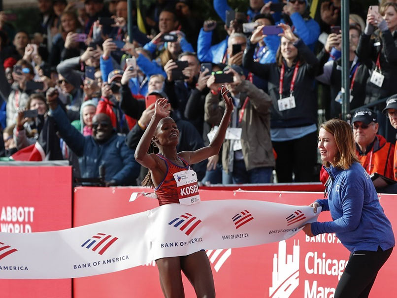 Kenya's Brigid Kosgei Shatters World Record In Chicago Marathon