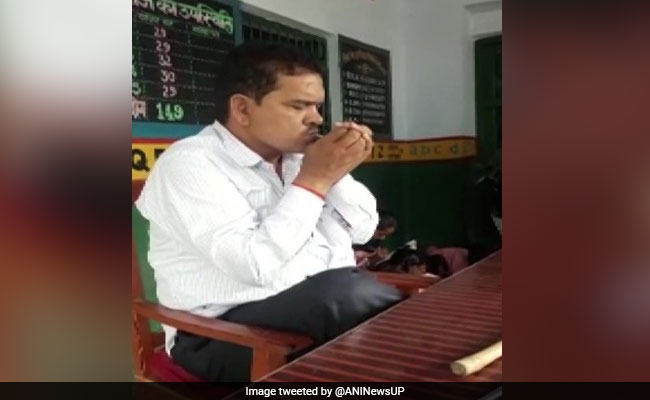 UP Teacher Suspended After Video Of Him Smoking In Class Goes Viral