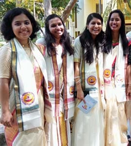 white saree for convocation