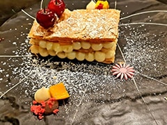 Mille Feuille of Rasmalai & Coconut Cream