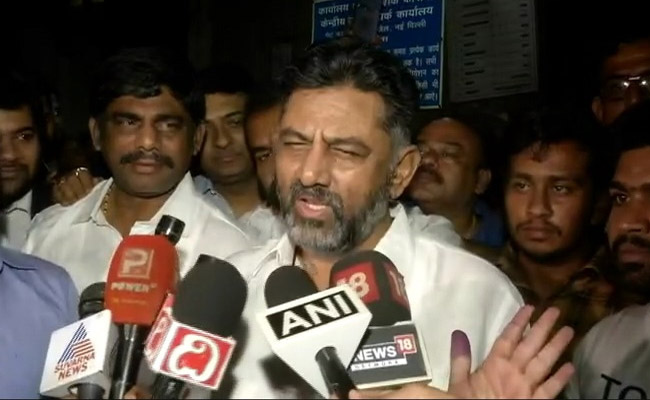 "I'm Back": Congress's DK Shivakumar Walks Out Of Tihar Jail After Bail