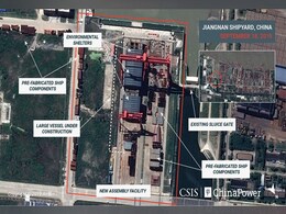 Satellite Images Show China Building Aircraft Carrier "Factory": Experts Satellite Images Show China Building Aircraft Carrier "Factory": Experts