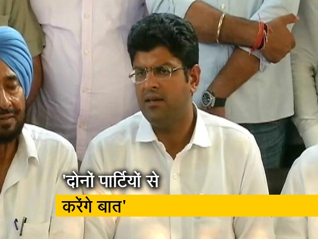 दुष्यंत चौटाला ने  कहा- हम उस पार्टी को समर्थन देंगे जो हमारे एजेंडे को आगे बढ़ाएगी