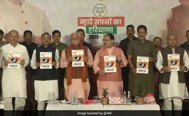 Haryana Election 2019: BJP's Manifesto Out, Focus On Farmers, Women