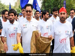 Kiren Rijiju Went Plogging On Gandhi Jayanti For "Fit, Clean India" Kiren Rijiju Went Plogging On Gandhi Jayanti For "Fit, Clean India"
