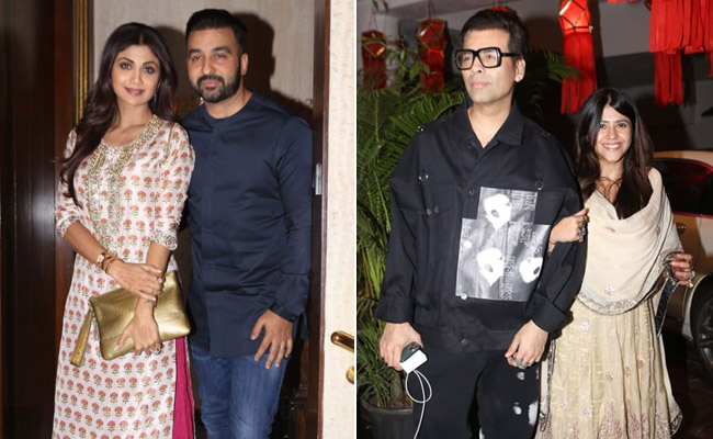 Diwali 2019: Shilpa Shetty,  Nushrat Bharucha, Karan Johar And Ekta Kapoor At Manish Malhotra's Party. See Pics