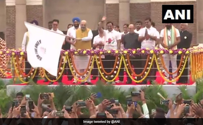 Amit Shah Flags Off 'Run For Unity' To Commemorate Sardar Patel's 144th Birth Anniversary