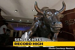 Sensex Hits New Record High Led By Gains In SBI, Infosys Sensex Hits New Record High Led By Gains In SBI, Infosys