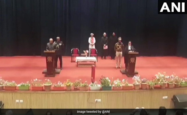 Former Defence Secretary RK Mathur Takes Oath As Ladakh's First Lieutenant Governor