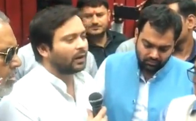 MIA In Patna, Tejashwi Yadav Cheers For Sister's Husband In Haryana