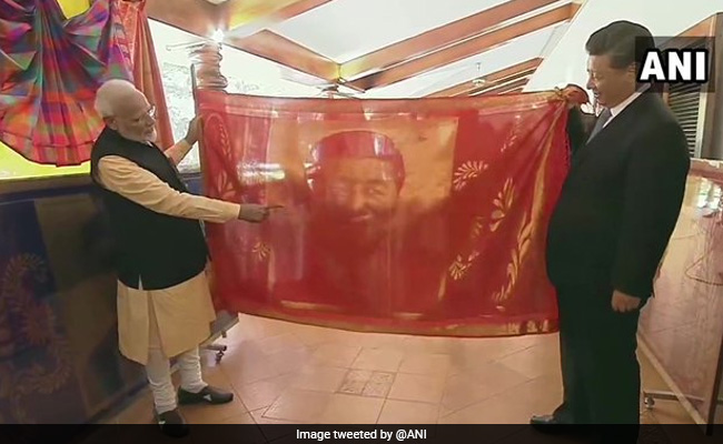 PM Narendra Modi Gifts Hand-Woven Silk Portrait To Xi Jinping
