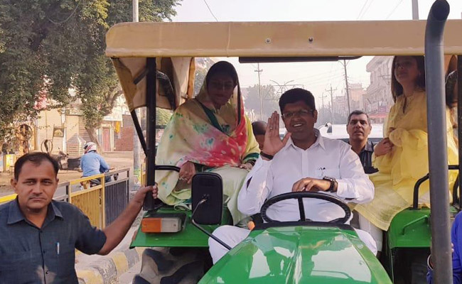 Haryana Assembly Election 2019: Dushyant Chautala Drives Tractor To Polling Booth, Explains Why