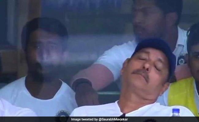 Ravi Shastri Napping During A Match Is Now Twitter's Favourite Meme